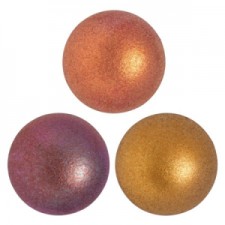 Les perles par Puca® Cabochon 25 mm - Yellow gold metallic iris 00030/01620